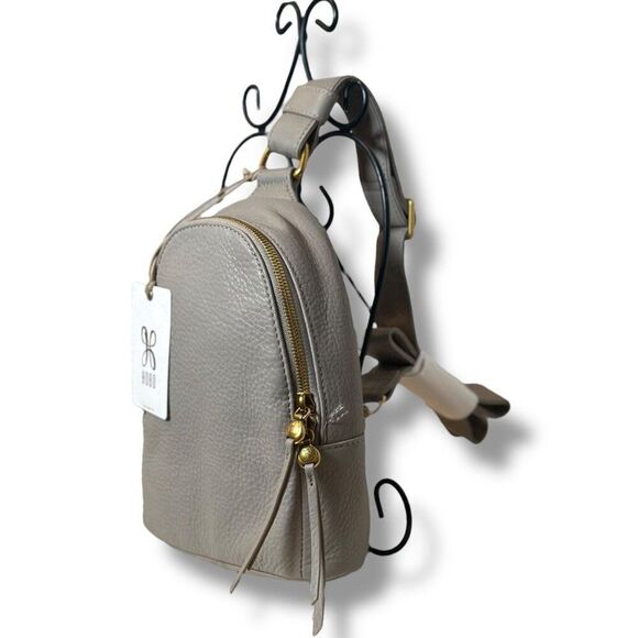 Hobo Fern Sling Bag Taupe Pebbled Leather Crossbody Convertible Backpack  $198 main image 16